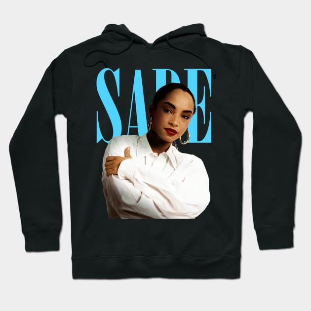 Vintage Sade Adu 80s 90s Style Hoodie by Chea Shepherd